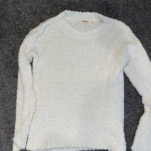 Cozy chenille white sweater